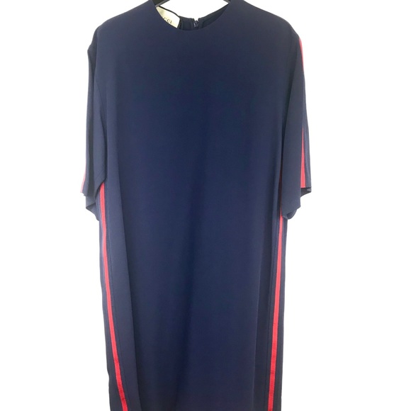 NWT Gucci Stretch Viscose Tunic Dress With Web - Picture 3 of 6